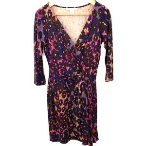 DVF Wrap Dress Leopard Print